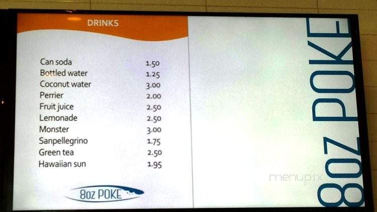 8oz Poke - Los Angeles, CA menu_pic