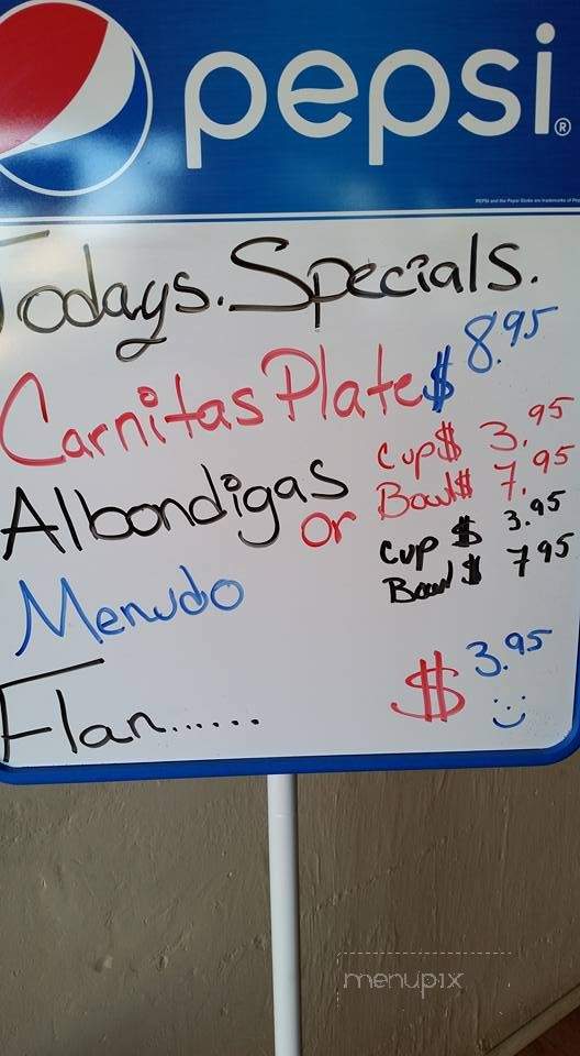 Adriana's Mexican Restaurant - Cottonwood, AZ menu_pic