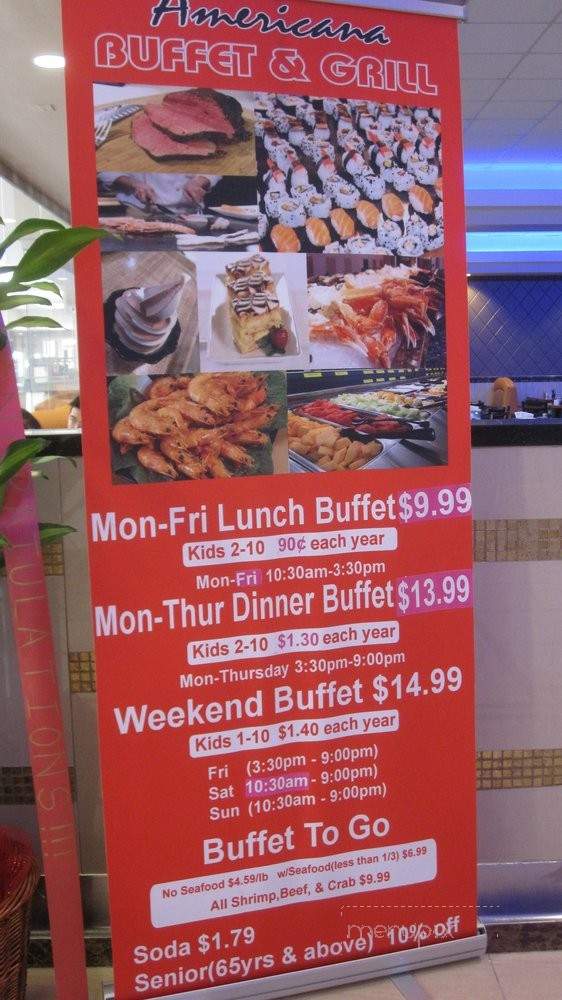 Americana Buffet & Grill - Los Angeles, CA menu_pic