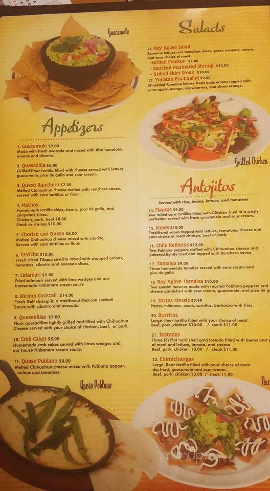 Asada Grill & Cantina - Griffith, IN menu_pic