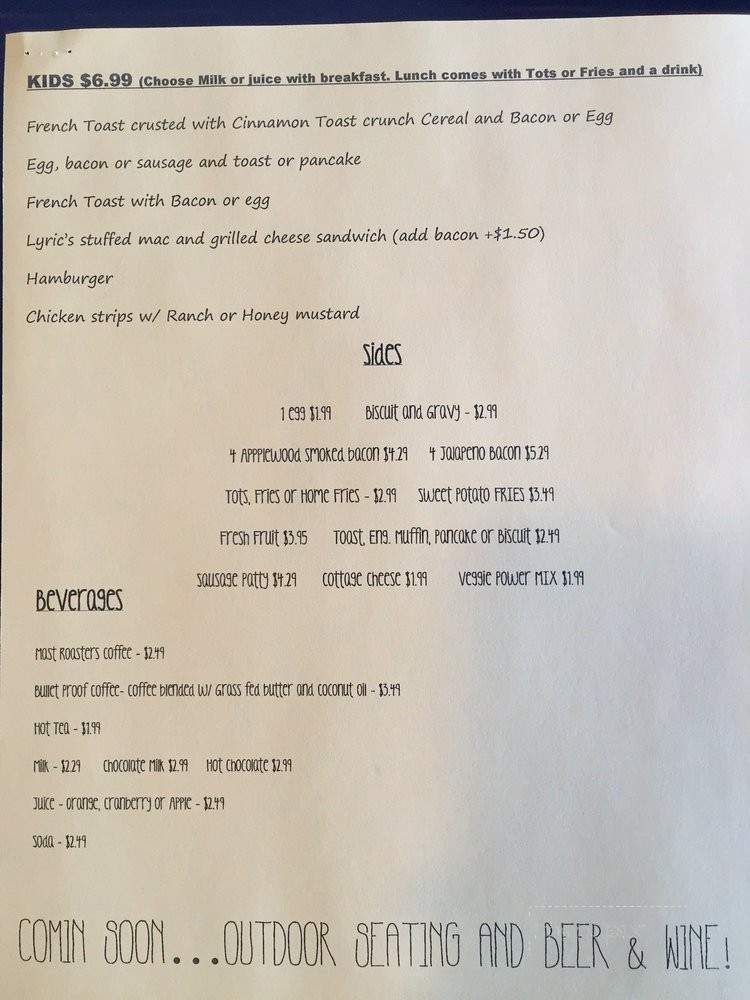 BarnBurner - Rocklin, CA menu_pic