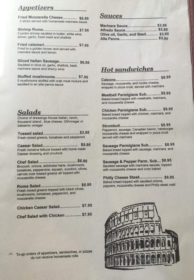 Bella Roma - Harrisonville, MO menu_pic