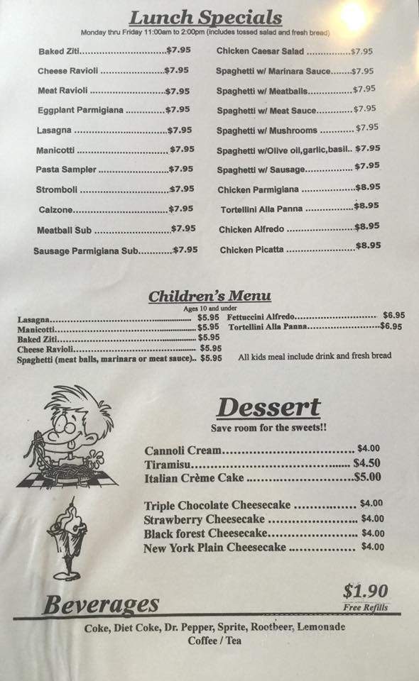 Bella Roma - Harrisonville, MO menu_pic