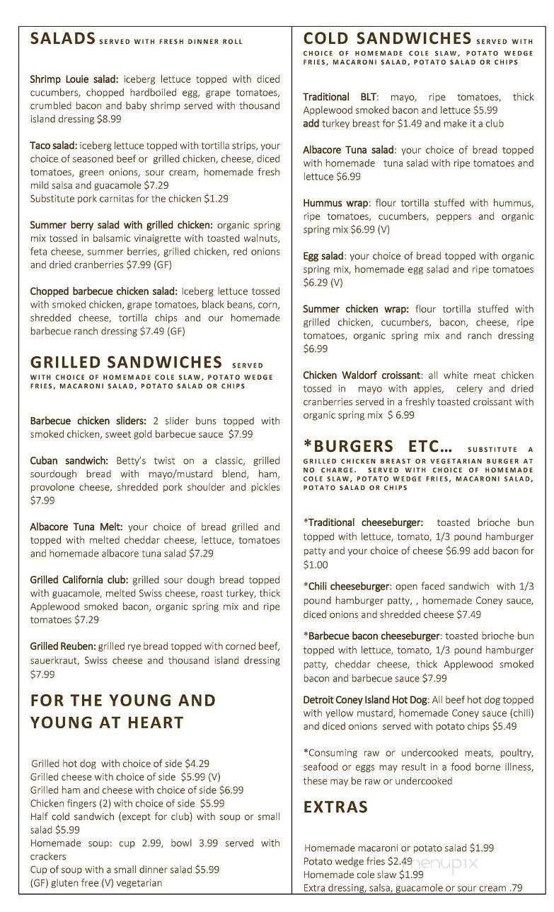 /26294971/Bettys-Rooster-Sun-Menu-City-AZ - Sun City, AZ