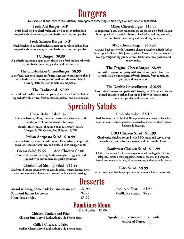 Borrello's Pizza And Pastaria - Carpinteria, CA menu_pic