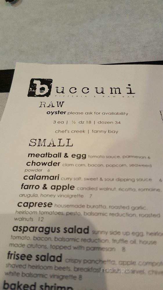 Buccumi - Rowland Heights, CA menu_pic