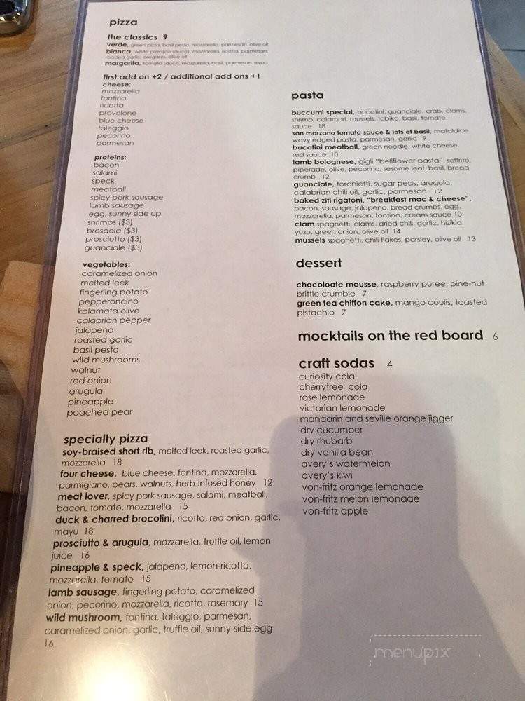 Buccumi - Rowland Heights, CA menu_pic