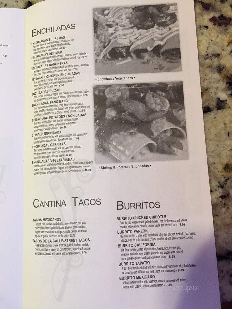 Cantina Bravo - Tahlequah, OK menu_pic