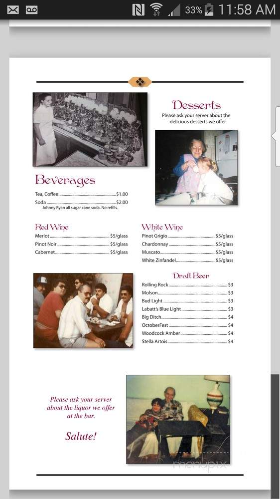 Carmine's Restaurant and Catering - Niagara Falls, NY menu_pic