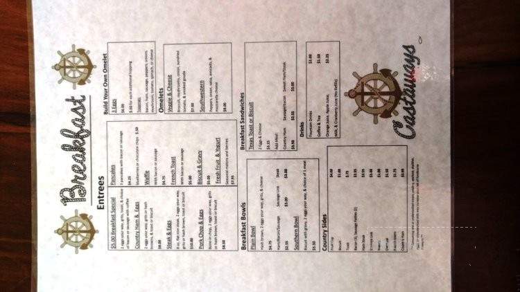 Castaway's Southern Cuisine - Mexico Beach, FL menu_pic