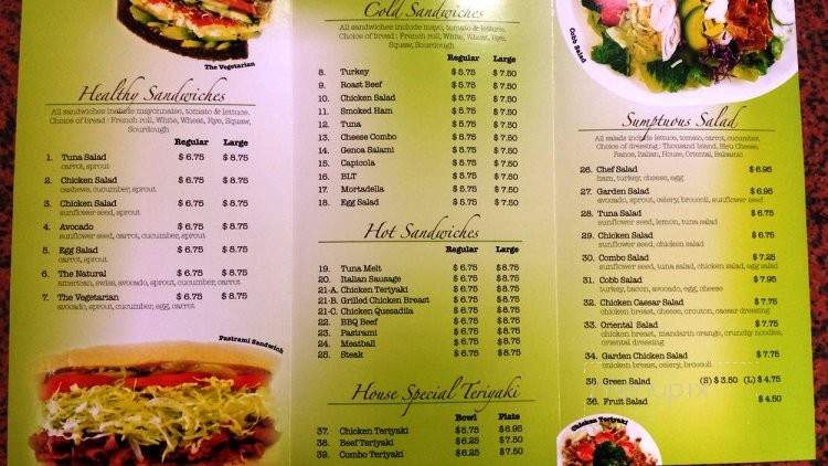 Cj Deli - Cypress, CA menu_pic