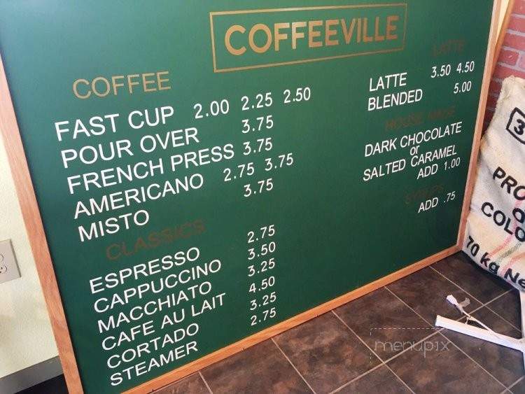 Coffeeville - Santa Cruz, CA menu_pic