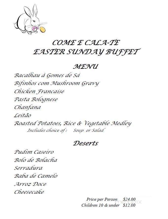 Come E Cala-Te - Ludlow, MA menu_pic
