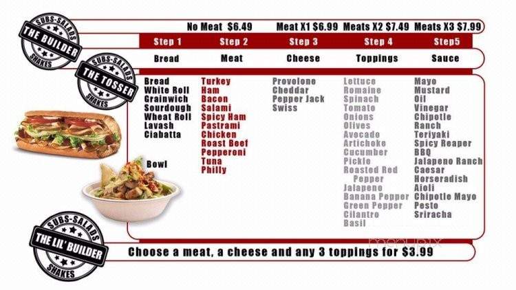 Custom Eatery - Santa Clarita, CA menu_pic