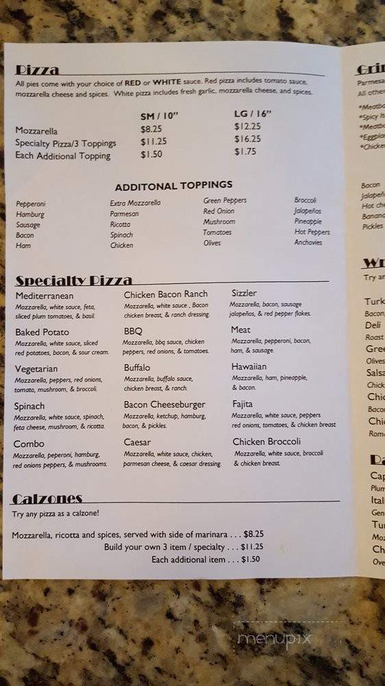 Dads - Enfield, CT menu_pic