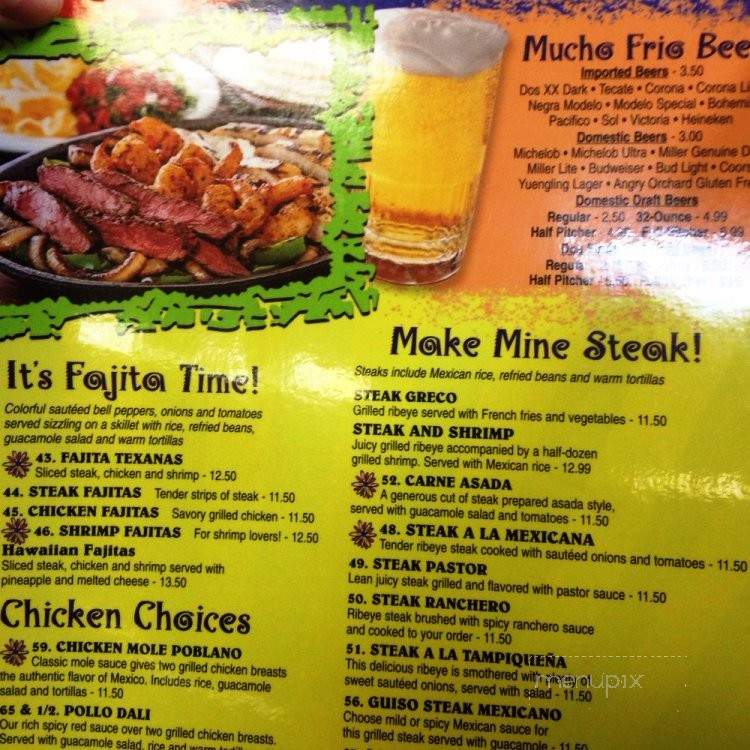 Dona Margarolas - Yellow Springs, OH menu_pic