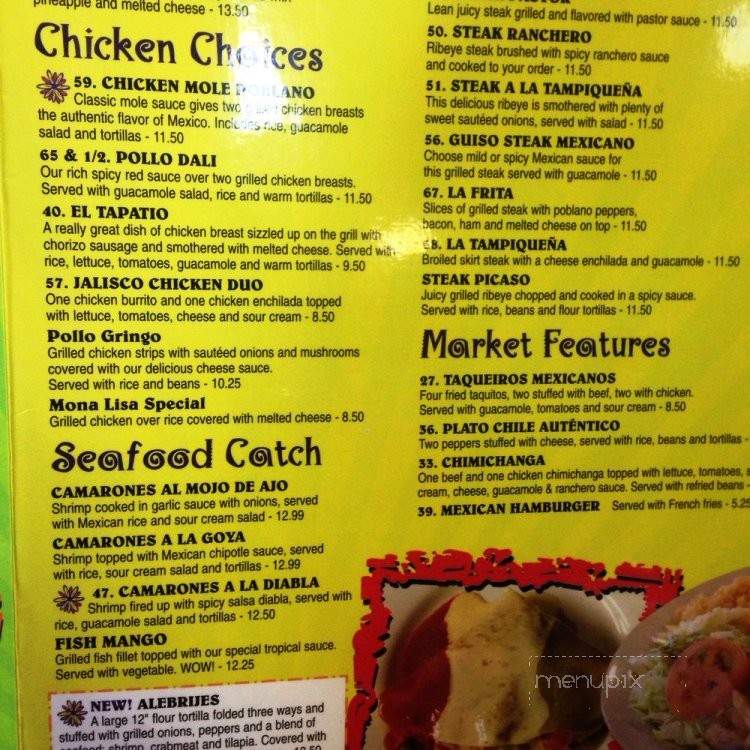 Dona Margarolas - Yellow Springs, OH menu_pic