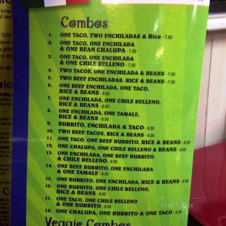 Dona Margarolas - Yellow Springs, OH menu_pic