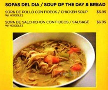 El Morro Restaurant - Lake Station, IN menu_pic