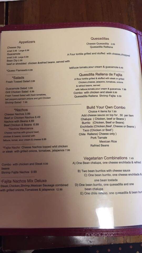 El Poblano - Fairfield Bay, AR menu_pic