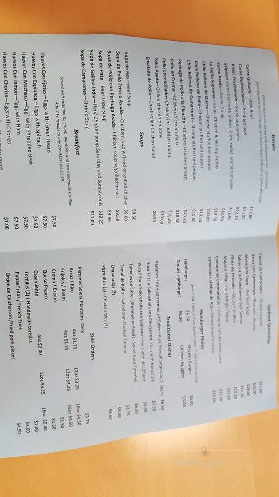 Es Con Sabor West - Los Angeles, CA menu_pic
