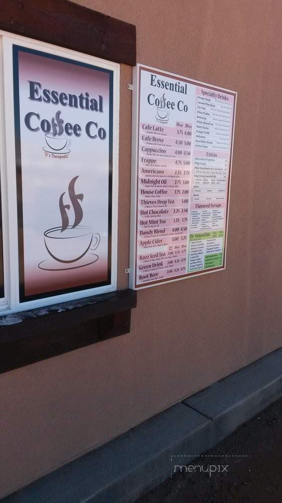 Essential Coffee - Colorado City, AZ menu_pic