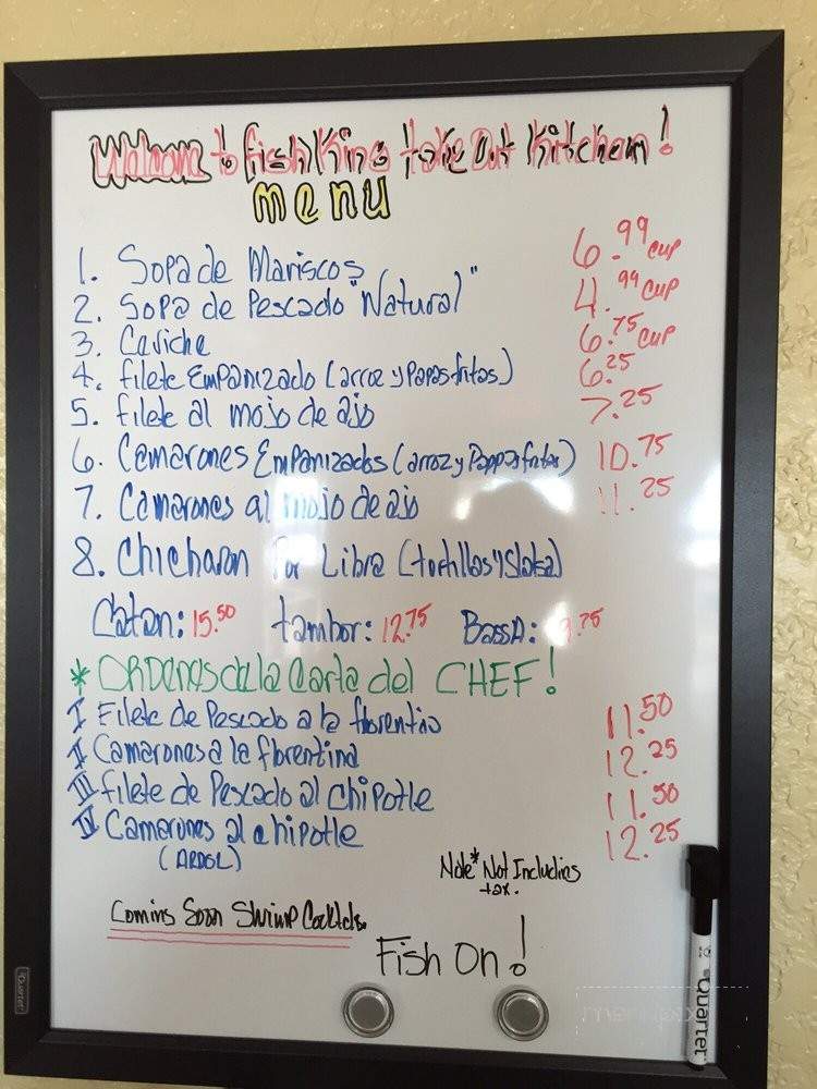 Fish King - Brownsville, TX menu_pic