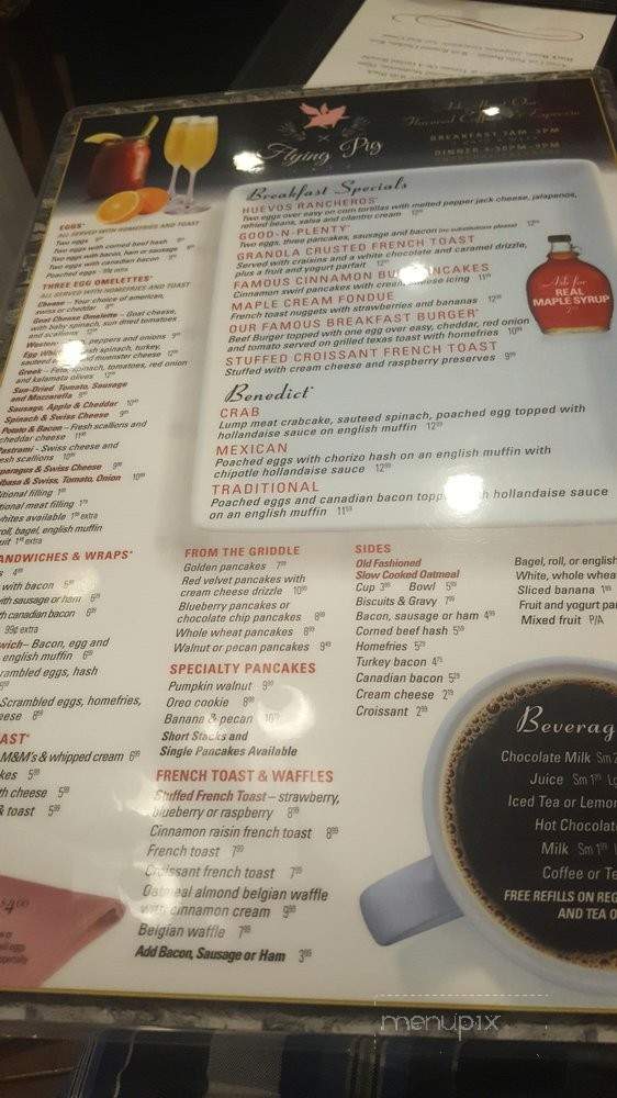Flying Pig Cafe - Miller Place, NY menu_pic