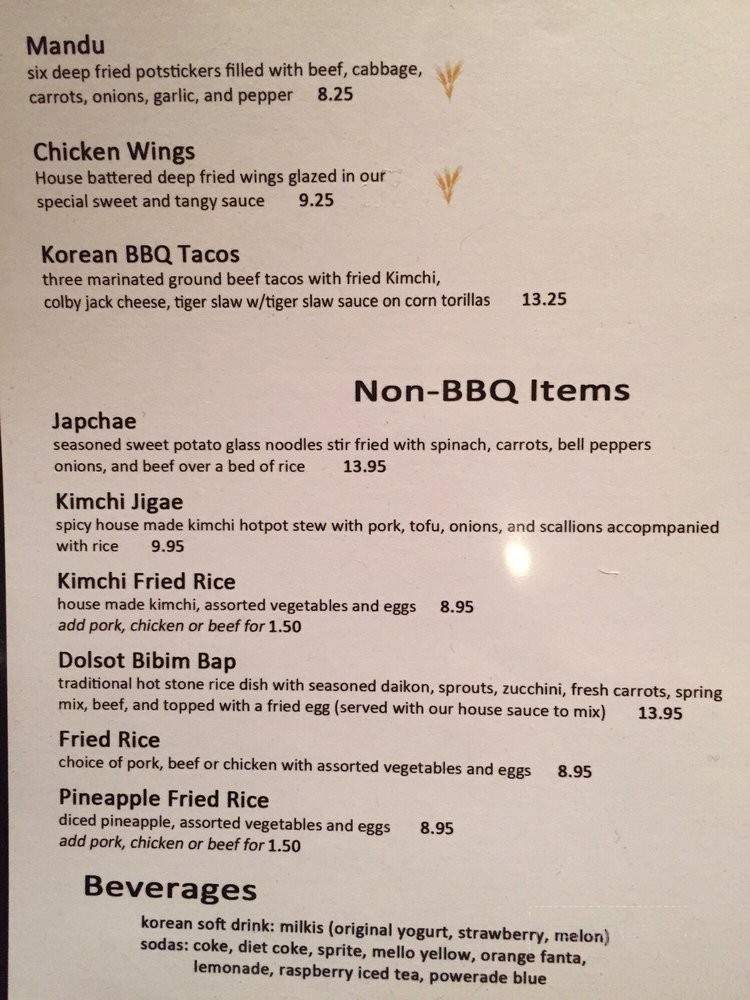 Gogi Bros House - Eden Prairie, MN menu_pic