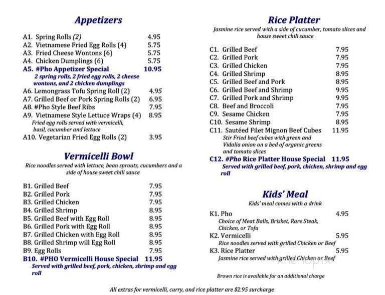 Hashtag Pho - Englewood, CO menu_pic