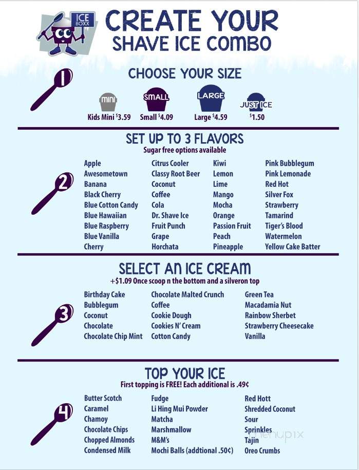 Ice Boxx - Santa Clarita, CA menu_pic