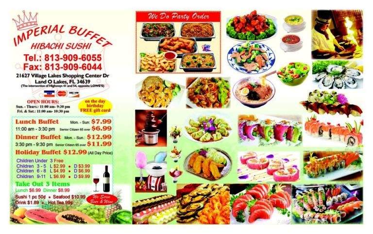 Imperial Asian Buffet - Land o lakes, FL menu_pic