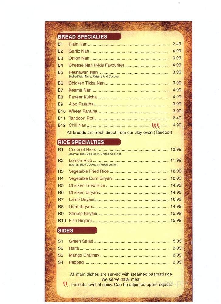 India's Grill - Fort Myers, FL menu_pic
