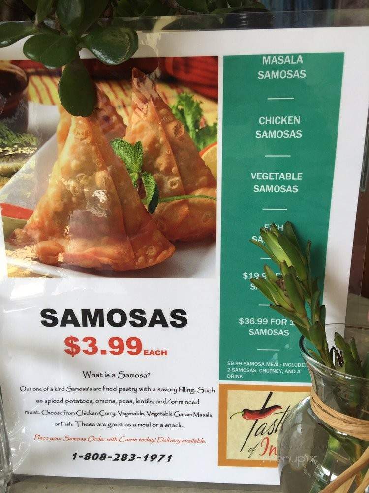 Indiawaala - Kahului, HI menu_pic