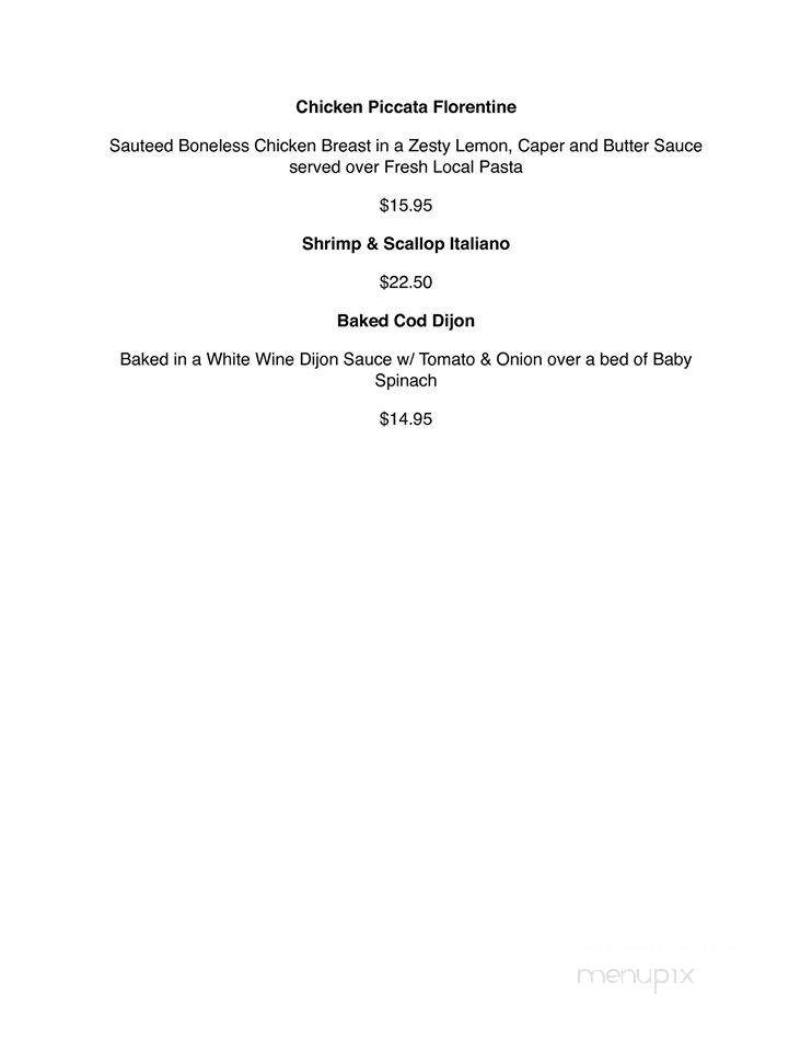 Jake's On Water Street - Chester, CT menu_pic