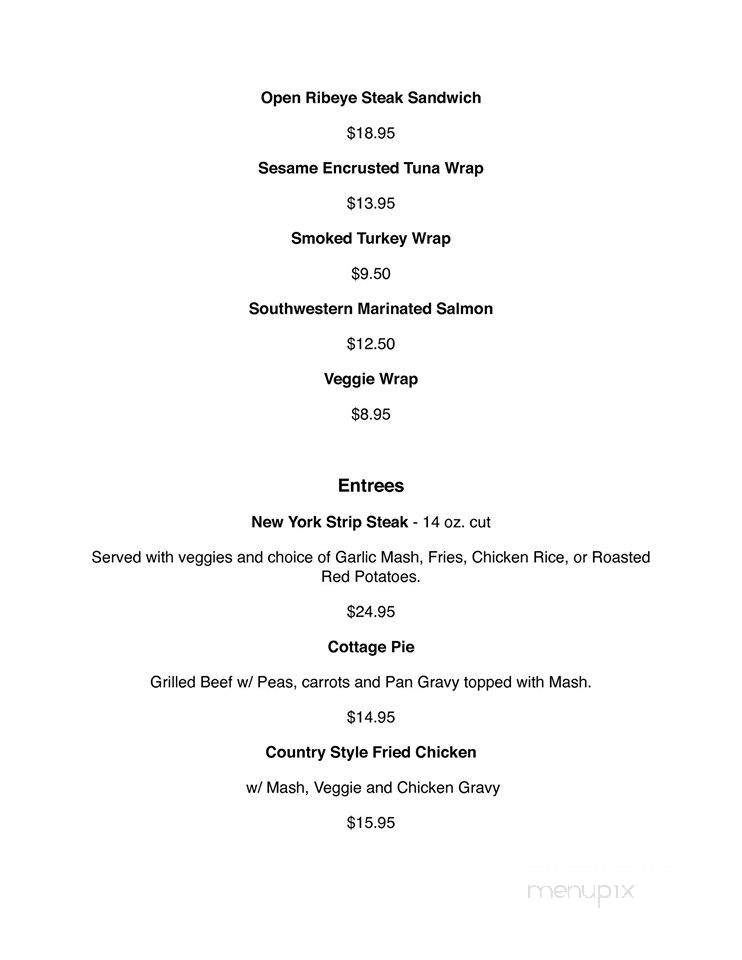 Jake's On Water Street - Chester, CT menu_pic