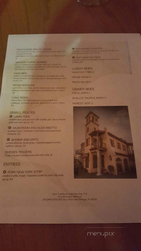 JP's - Fairhope, AL menu_pic