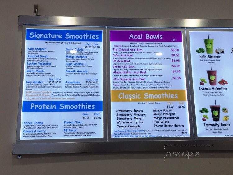 Juice Vitality - New York, NY menu_pic