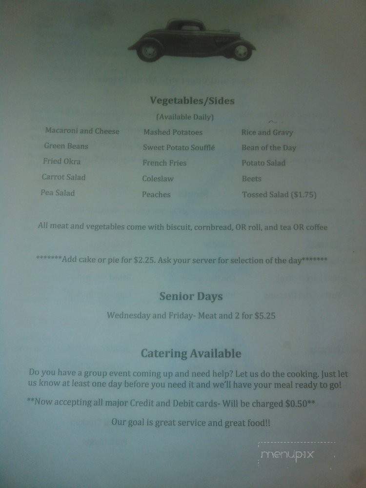 Kim's Cafe - Greenville, SC menu_pic
