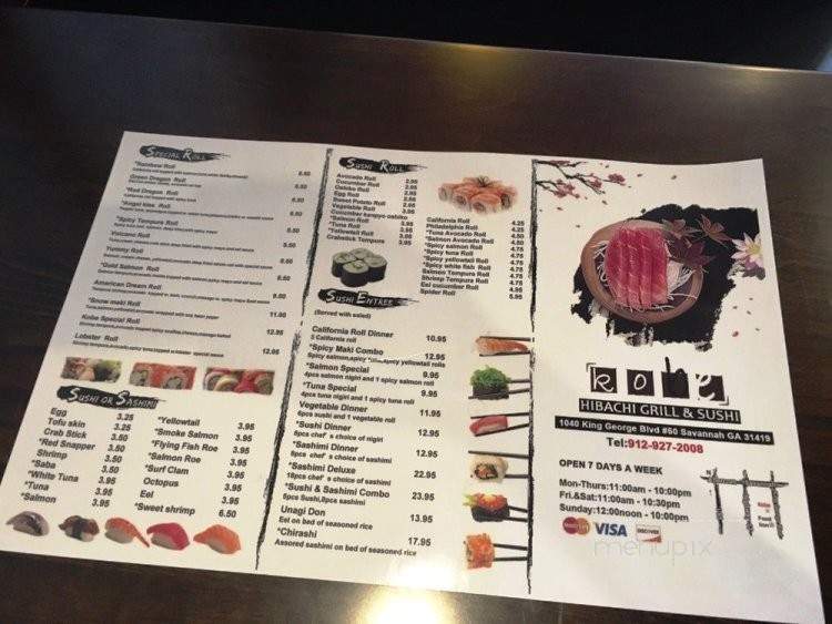 Kobe - Savannah, GA menu_pic