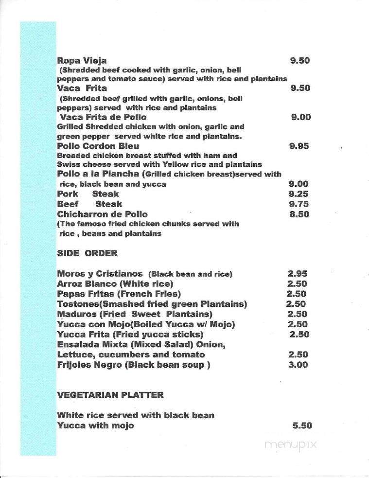 La Llave Del Caribe - Bowling Green, KY menu_pic