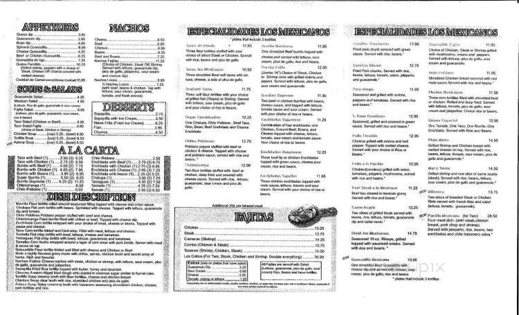 Los Mexicanos - Clearwater, FL menu_pic