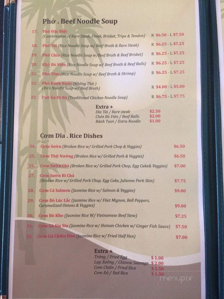 Mai's Kitchen - Westminster, CA menu_pic