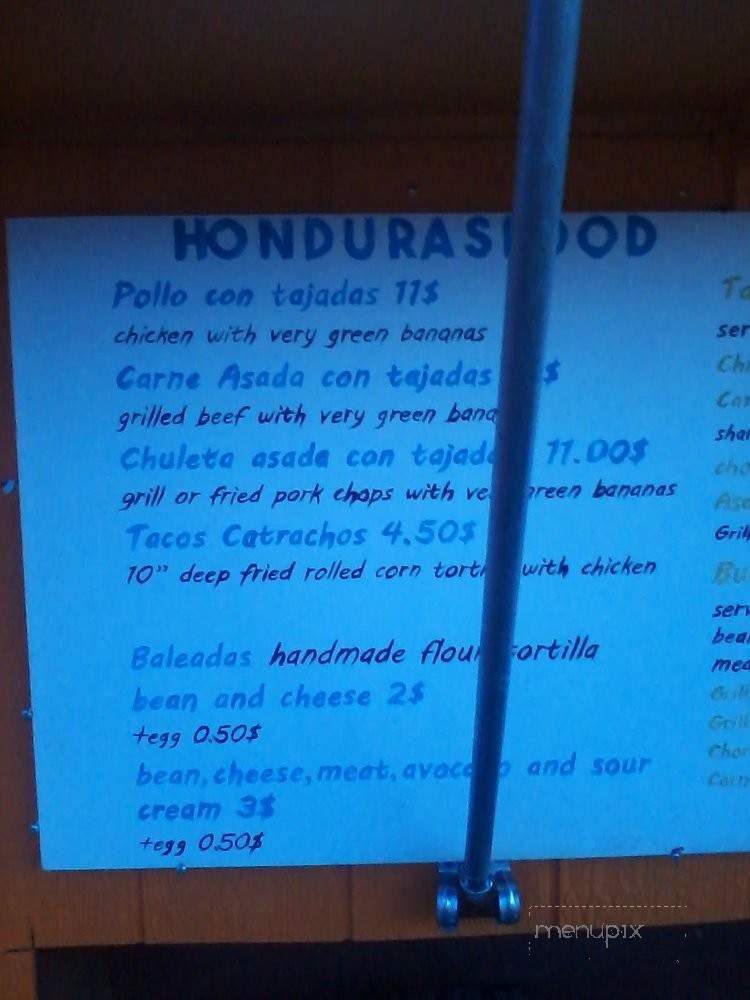 Merendero Estela - Portland, OR menu_pic