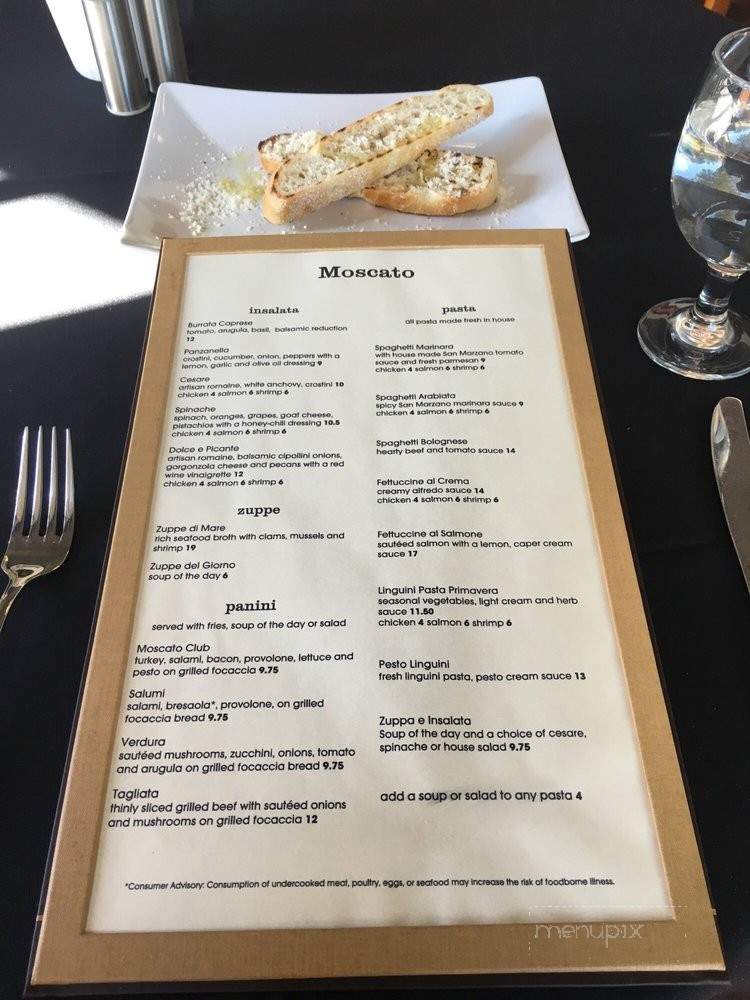 Moscato Italian Restaurant - Camp Verde, AZ menu_pic