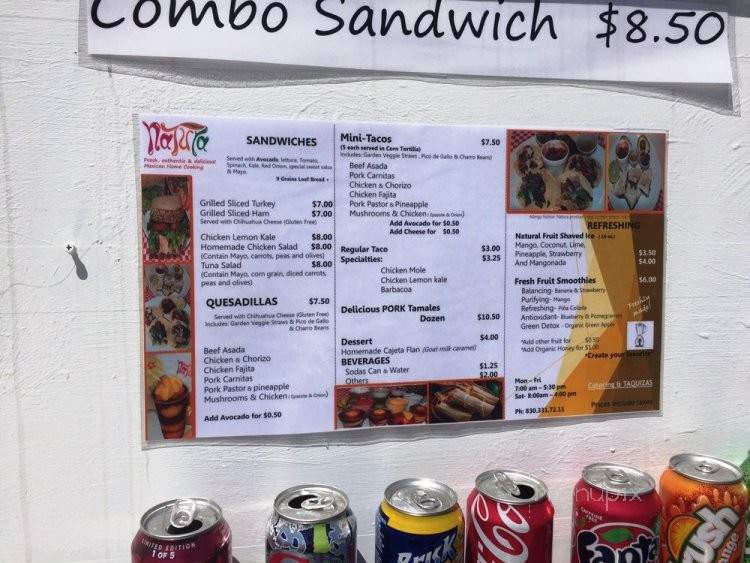 Natura - Boerne, TX menu_pic