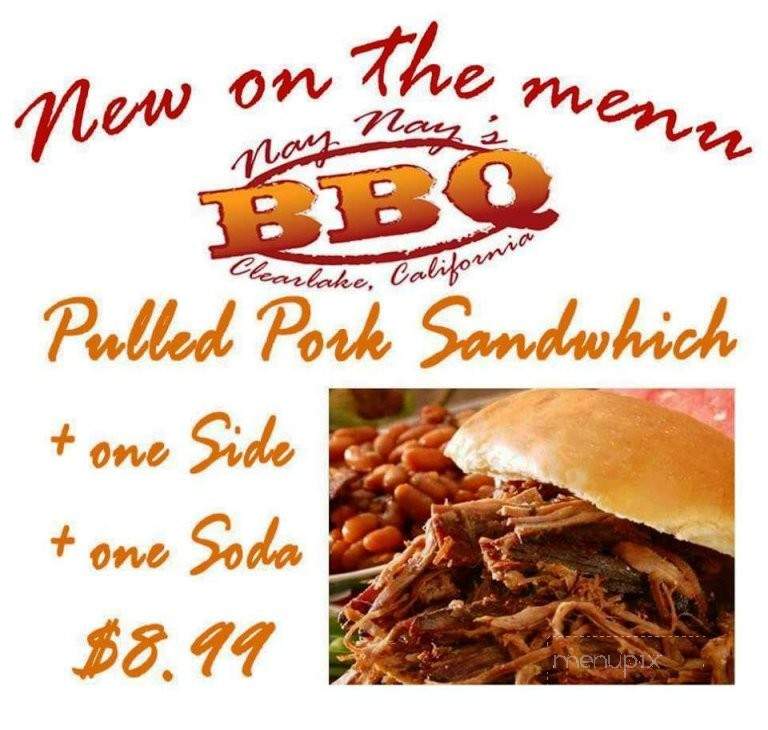 Nay Nays BBQ - Clearlake, CA menu_pic