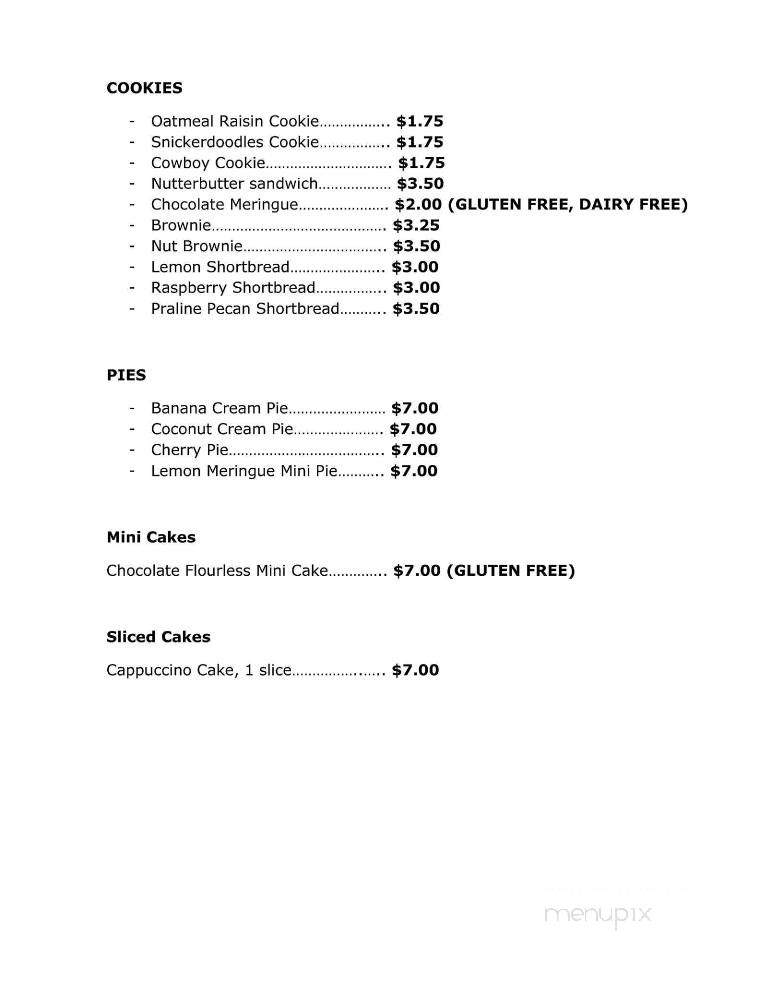 Old Cup Cafe - Jacksonville, FL menu_pic