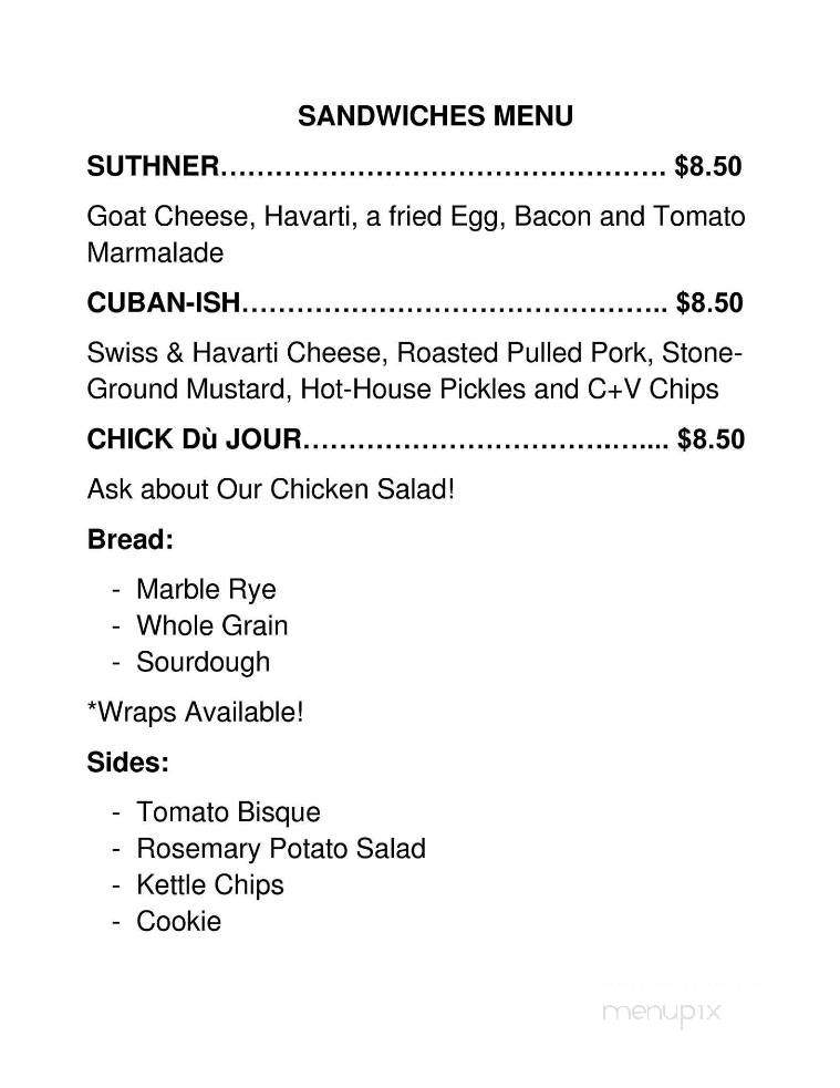 Old Cup Cafe - Jacksonville, FL menu_pic