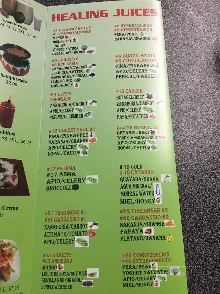Paraizo - Burien, WA menu_pic